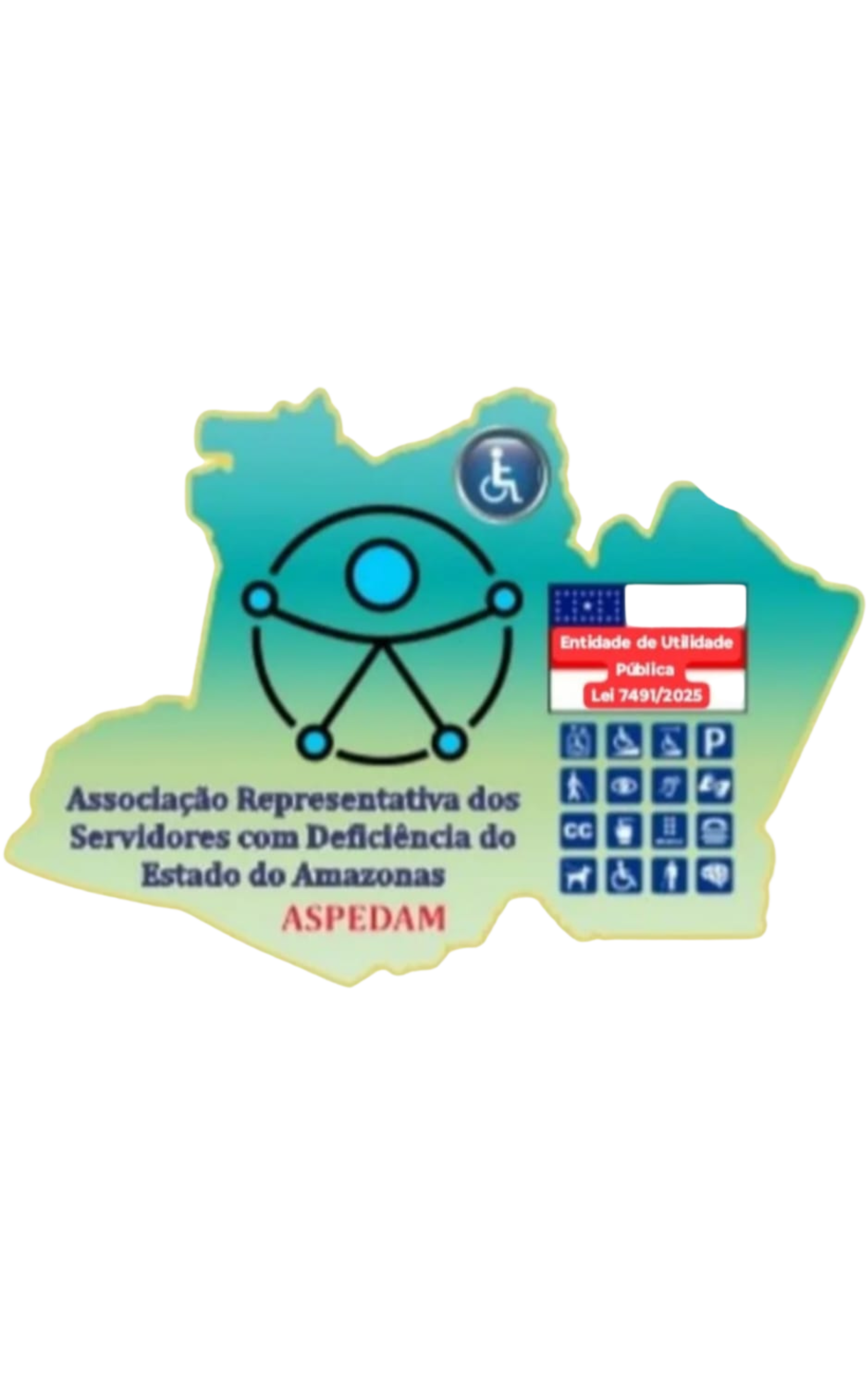 Logotipo ASPEDAM - Associação Representativa dos Servidores com Deficiência do Estado do Amazonas